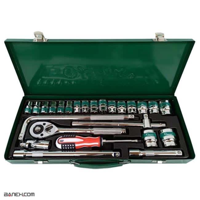 جعبه بکس 25 پارچه هانس HANS SOKET WRENCH